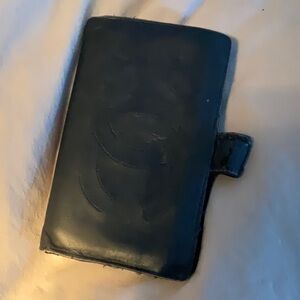 CHANEL Black Leather Wallet
